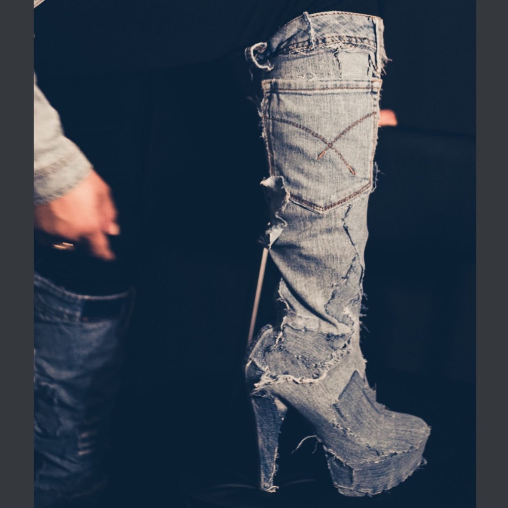 COPY - Custom Denim boots by me